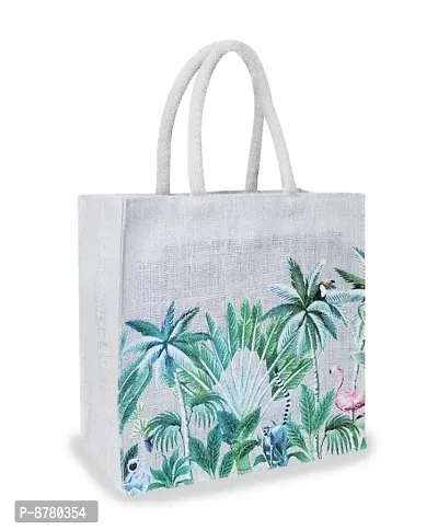 Classic Jute Printed Lunch Bags