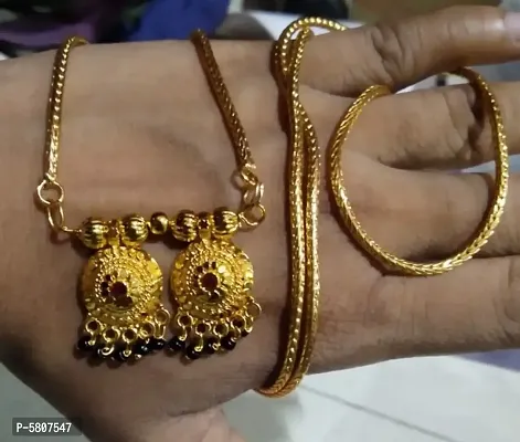 Gold Plated Chain Mangalsutra-thumb0