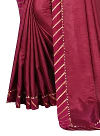 Classic Polyester Lace Work Saree with Blouse Piece-thumb2