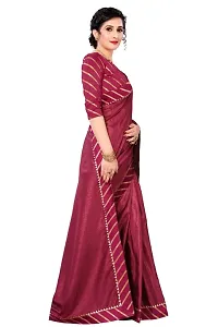 Classic Polyester Lace Work Saree with Blouse Piece-thumb3