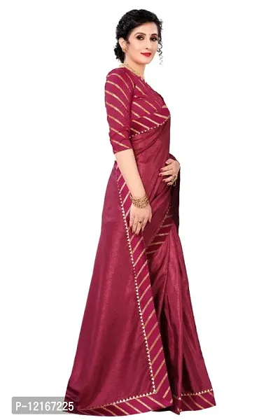 Classic Polyester Lace Work Saree with Blouse Piece-thumb4