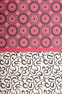 Ashnit 199 TC Cotton Double Jaipuri Printed Flat Bedsheetnbsp;nbsp;Pack of 1 Pink-thumb2