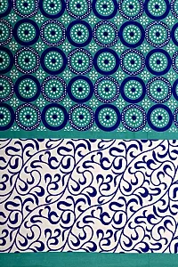 Ashnit 199 TC Cotton Double Jaipuri Printed Flat Bedsheetnbsp;nbsp;Pack of 1 Turquoise-thumb2