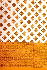 Ashnit 199 TC Cotton Double Jaipuri Printed Flat Bedsheetnbsp;nbsp;Pack of 1 Yellow-thumb2