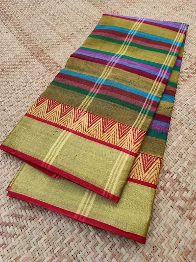 Tant Cotton Sarees without Blouse piece