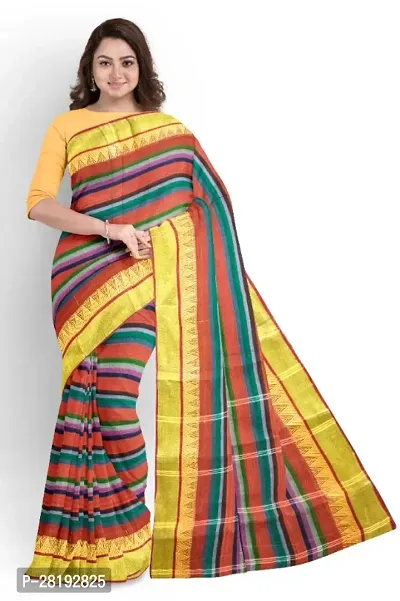 Elegant Multicoloured Taant Saree-thumb0