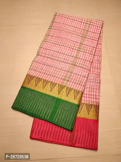 Beautiful Pure Cotton Tant Saree Without Blouse-thumb0