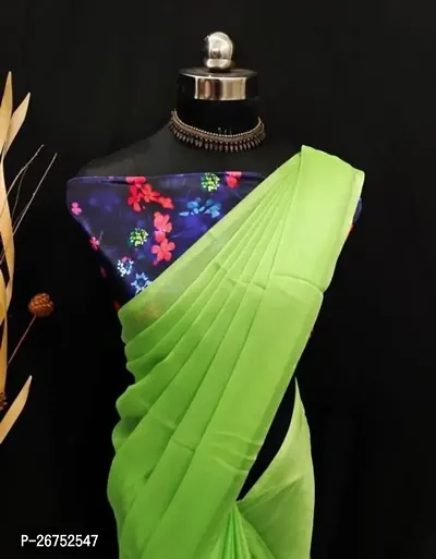 Classic Chiffon Saree with Blouse piece