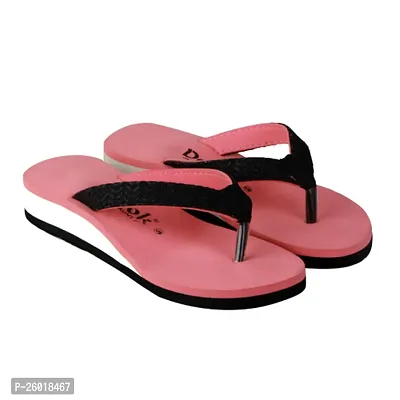 Elegant Pink EVA Room Slippers Flip Flops For Women-thumb0