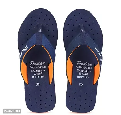 Elegant Navy Blue EVA Room Slippers Flip Flops For Women-thumb0