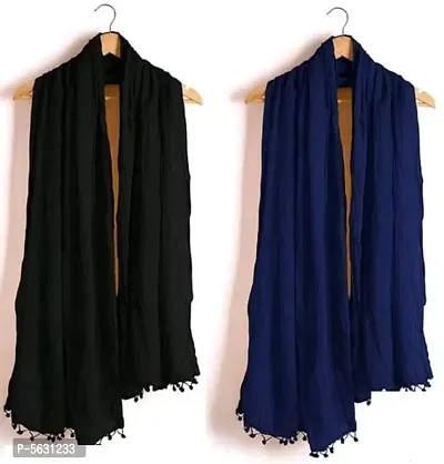 Cotton Solid Dupatta Pack Of 2