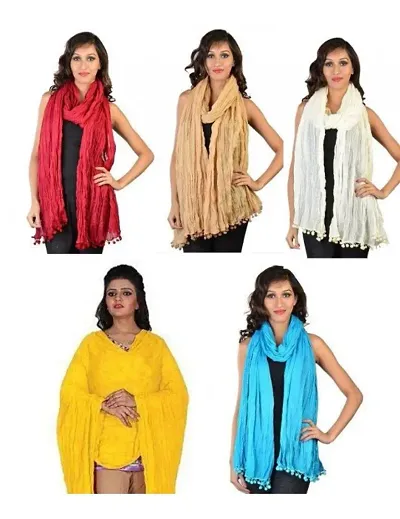 Trendy Women's Cotton Dupatta Combo