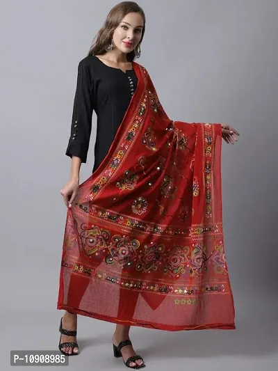 Attractive Pulkhari Cotton Dupatta For Women-thumb0