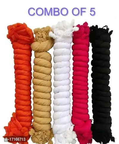 trendy  cotton dupatta for womens ( pack of 5  )