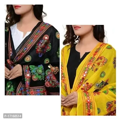 cotton dupatta for womens   ( pack of 2  )