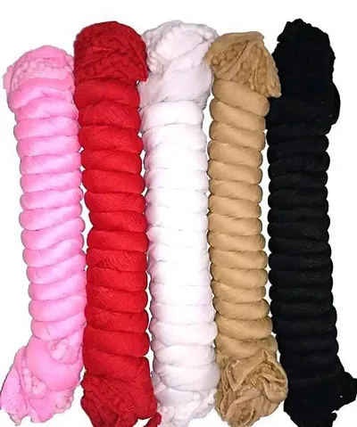 Stylish Cotton Solid Dupatta for Women Pack of 5