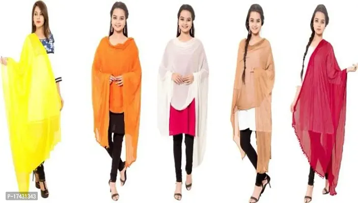 Pack of 5 dupattas For Women