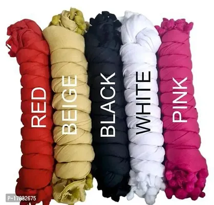 ( pack of 5 ) cotton dupatta-thumb0