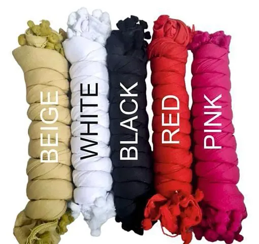 Stylish Cotton Solid Dupatta for Women Pack of 5