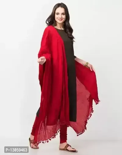 Classic  Cotton Blend Dupatta for Women pack of 6-thumb2