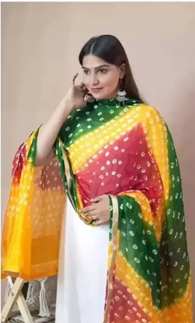 Trendy Women Art Silk Bandhani Dupatta