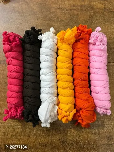 Cotton dupatta for women pack of 6-thumb0