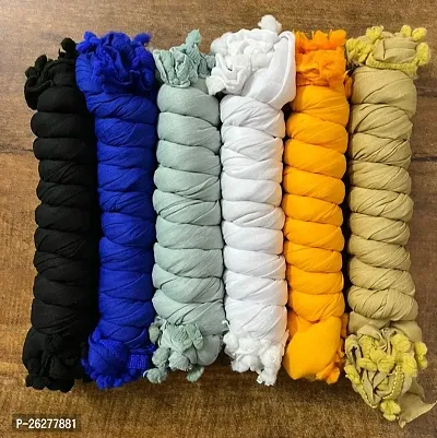 Cotton dupatta for women pack of 6-thumb0