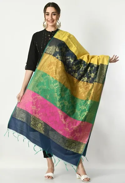 womens heavy silk dupatta