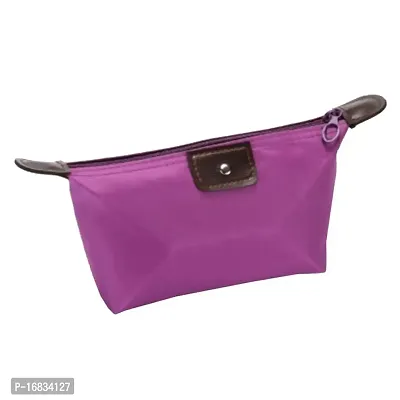 SDEPL Make Up Bag Pencil Case Cosmetic Travel Toiletry Waterproof Pouch Purple-thumb2
