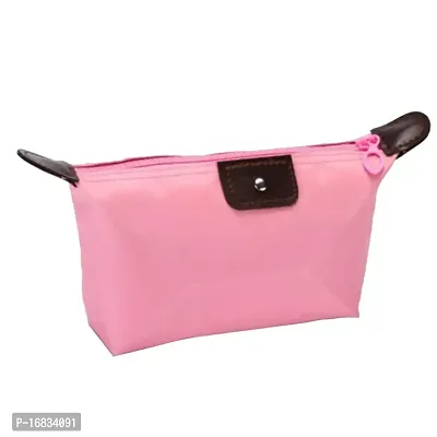 SDEPL Make Up Bag Pencil Case Cosmetic Travel Toiletry Waterproof Pouch Pink-thumb2