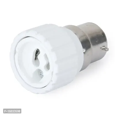 SDEPL LED Halogen CFL Light Bulb Lamp Adapter B22-GU10 Bayonet Socket Converter