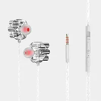 SDEPL Clear Sport Earbuds Wired Earphones in Ear Headphones 3.5mm White-thumb2