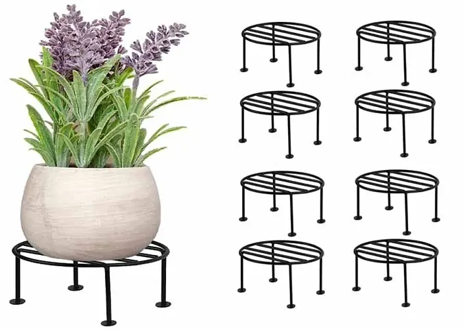 Decofind  Pack of 8 Plant Stand For Balcony, Plant Stand For Flower Pot Stand, Pot Stand For Outdoor Plants, Planter Stand, Stands For Pots For Plants, Plant Stand For Indoor Plants, Pack of 8