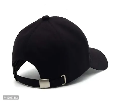 Unique Trust Pack of 1 Fancy Unique Men Caps & Hats for Running,Gym,Cricket,Baseball caps & Hats (Black)-thumb3