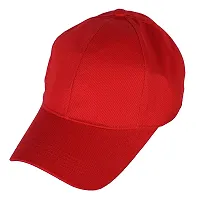 Combo Pack of 1 Fancy Unique Men Caps & Hats for Running,Gym,Cricket,Baseball caps & Hats (Red)-thumb1