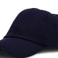 BIPTO Unisex Cotton Cap (CCA_088A_Navy Blue_Free Size)-thumb3