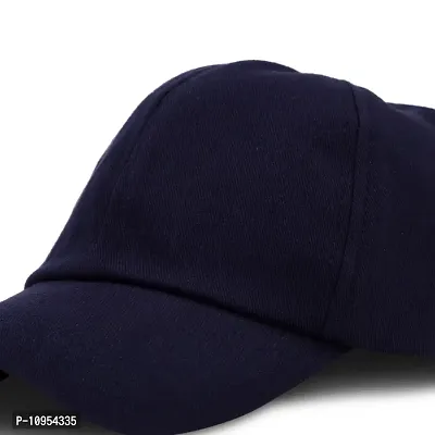 BIPTO Unisex Cotton Cap (CCA_088A_Navy Blue_Free Size)-thumb4