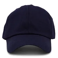 BIPTO Unisex Cotton Cap (CCA_088A_Navy Blue_Free Size)-thumb1