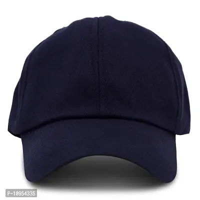 BIPTO Unisex Cotton Cap (CCA_088A_Navy Blue_Free Size)-thumb2