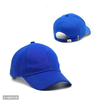 Adult's Cotton Cap (Pack Of 1) (B01_Royal Blue_Free Size)