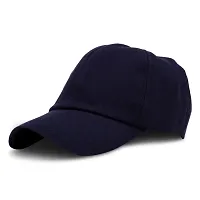 BIPTO Unisex Cotton Cap (CCA_088A_Navy Blue_Free Size)-thumb2