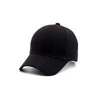 Unique Trust Pack of 1 Fancy Unique Men Caps & Hats for Running,Gym,Cricket,Baseball caps & Hats (Black)-thumb1
