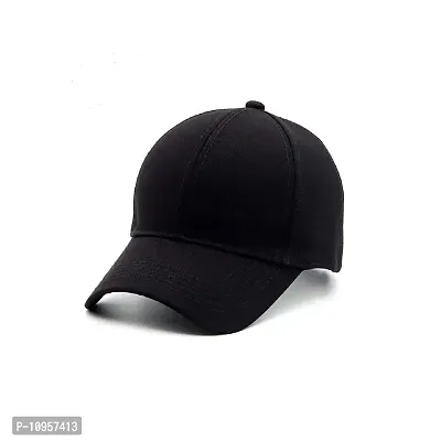 Unique Trust Pack of 1 Fancy Unique Men Caps & Hats for Running,Gym,Cricket,Baseball caps & Hats (Black)-thumb2