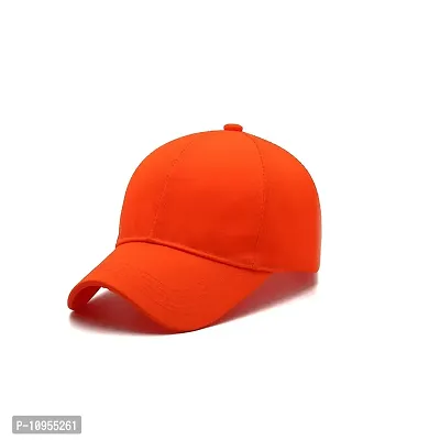 Combo Pack of 1 Fancy Unique Men Caps & Hats for Running,Gym,Cricket,Baseball caps & Hats (Orange)-thumb4