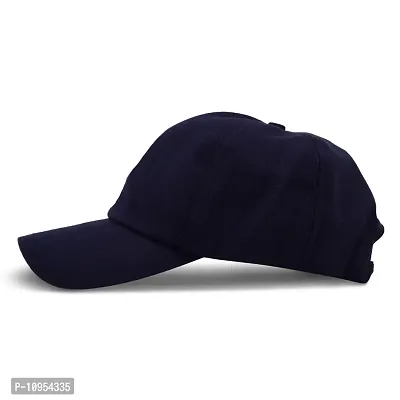 BIPTO Unisex Cotton Cap (CCA_088A_Navy Blue_Free Size)-thumb5