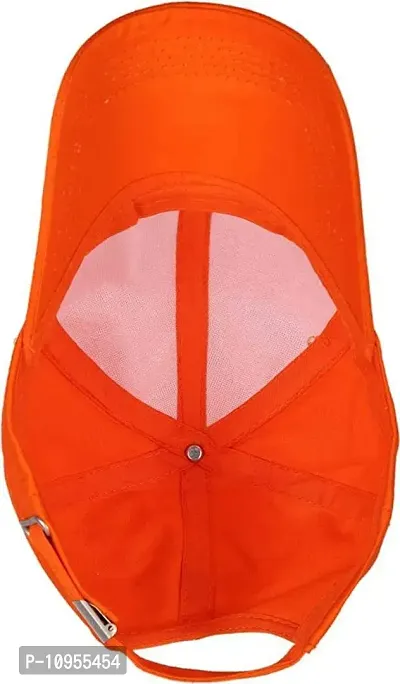 Adult's Cotton Cap (Pack Of 1) (B01_Orange_Free Size)-thumb4