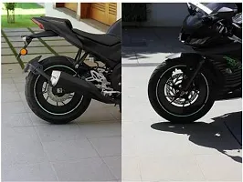 Bike Wheel Cover for 17 inch Wheel for Bajaj Pulsar NS 160  All Universal Bike 4Pcs Set (ABS PLASTIC) Black-thumb1