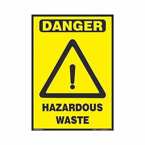 buysafetyposters.com - Hazardous Waste Sign in English - Portrait