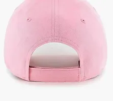 NK India Solid Caps for Men & Women for Sports & Cotton Baseball Cap (Single-caps-solid6) Pink-thumb1