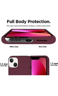 VEROZA-Plain Soft Slim Flexible Drop Protection Wireless Charging Cover I Phone(PC-Red)-thumb1